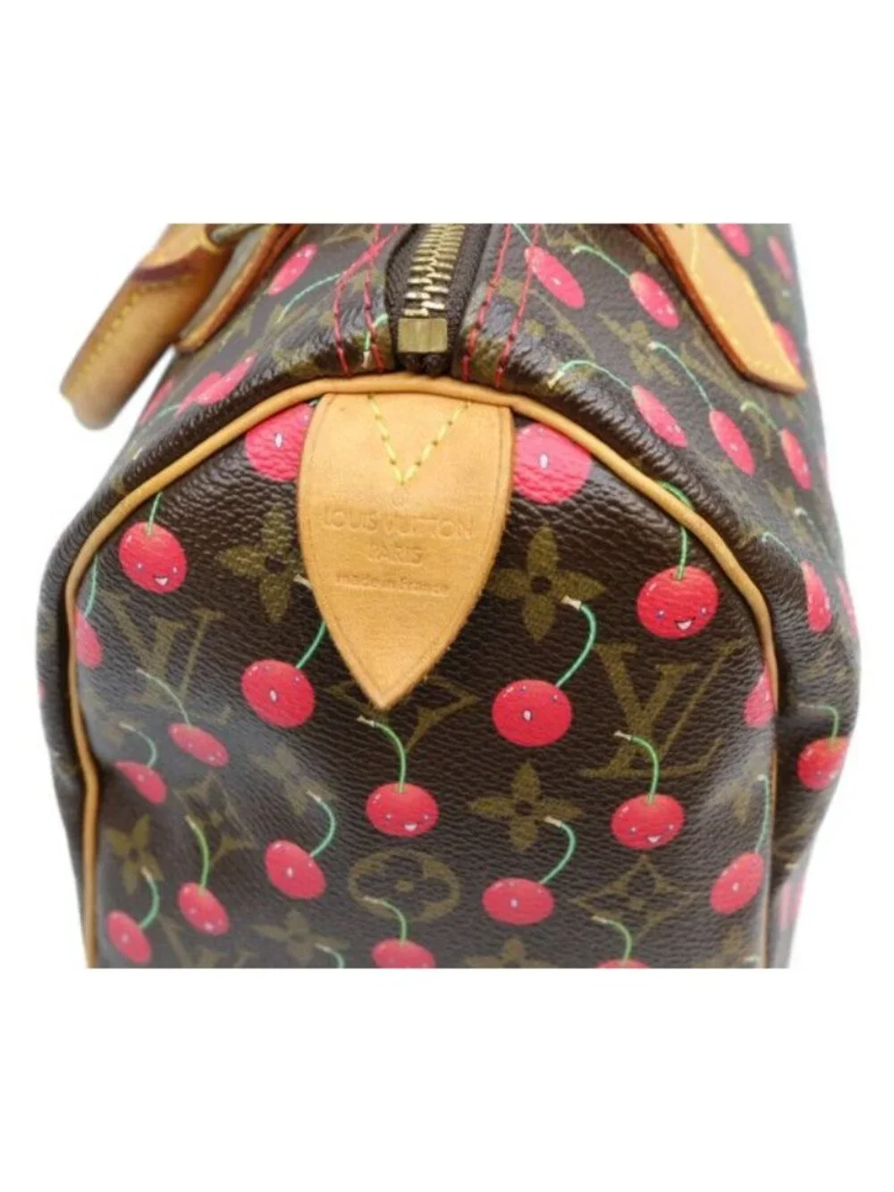 Louis Vuitton Monogram Cherry Speedy 25 Handbag